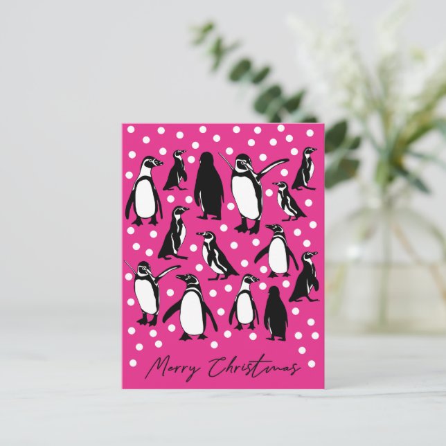 Arctic Animals Collection- Penguins Postcard (Standing Front)