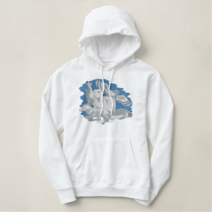 Arctic Animals Embroidered Hoodie