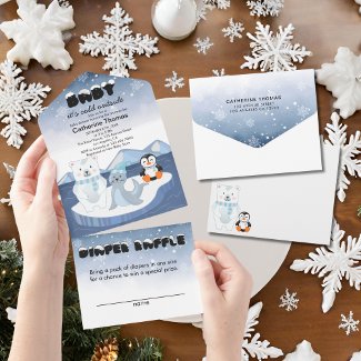 Arctic Animals Winter Wonderland Baby Shower