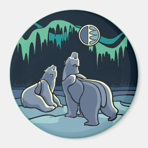 Arctic Art Fridge Magnet Polar Bear Art Gifts