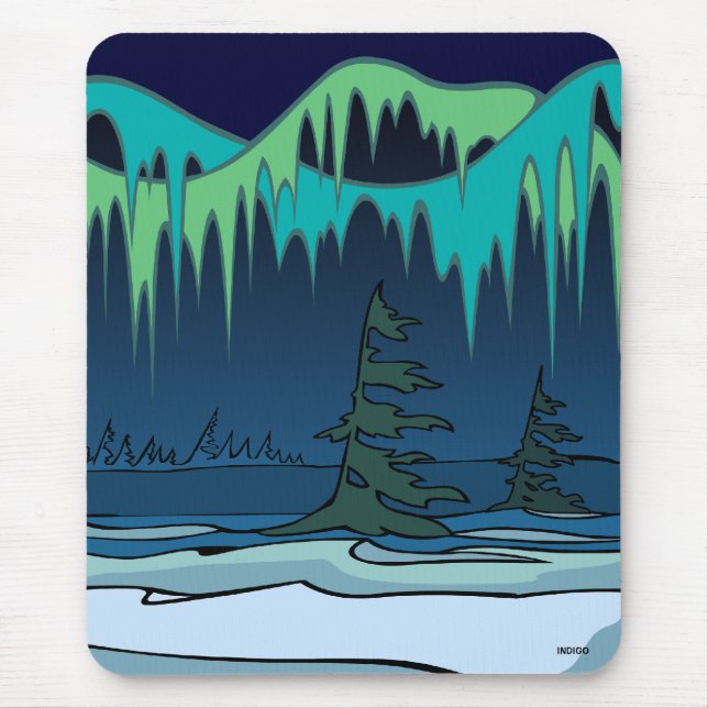Arctic Art Mousepad Stylish Wildlife Mousepad (Front)