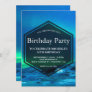 Arctic Aurora Northern Lights Birthday Party Invitation