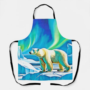 Arctic Bear Northern Lights Apron