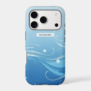 Arctic Blue Foil Pearl Wisp iPhone 17 Pro Case