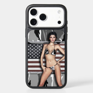 Arctic Camo Bikini Babe iPhone 17 Pro Max Case