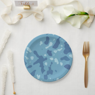 Arctic Camo Drift Paper Plates