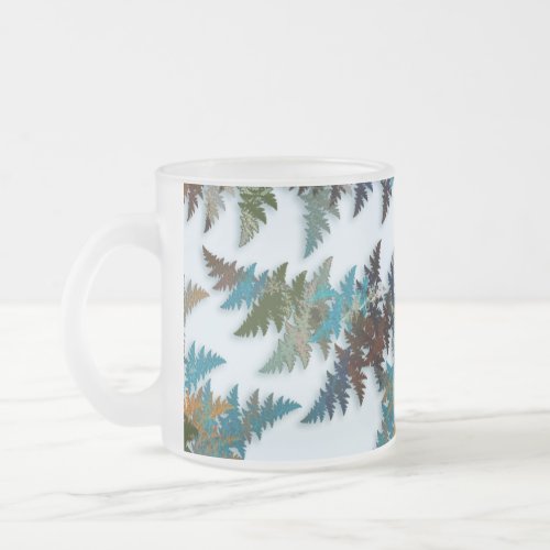 Arctic Camouflage Frosted Glass Coffee Mug