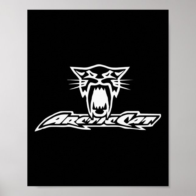 Arctic Cat Racing Snowmobile Powersports Pullover  Poster (Front)