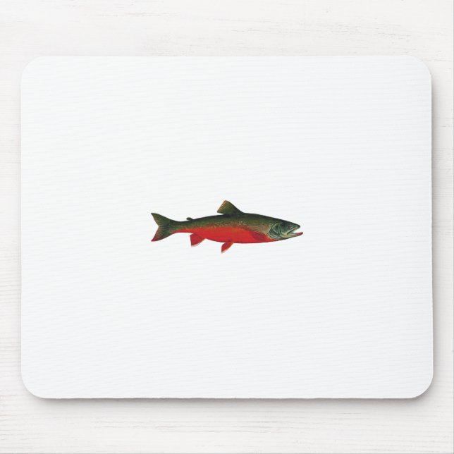 Arctic Char Illustration Mouse Pad (Front)