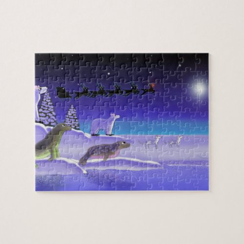 Arctic Christmas Eve Jigsaw Puzzle