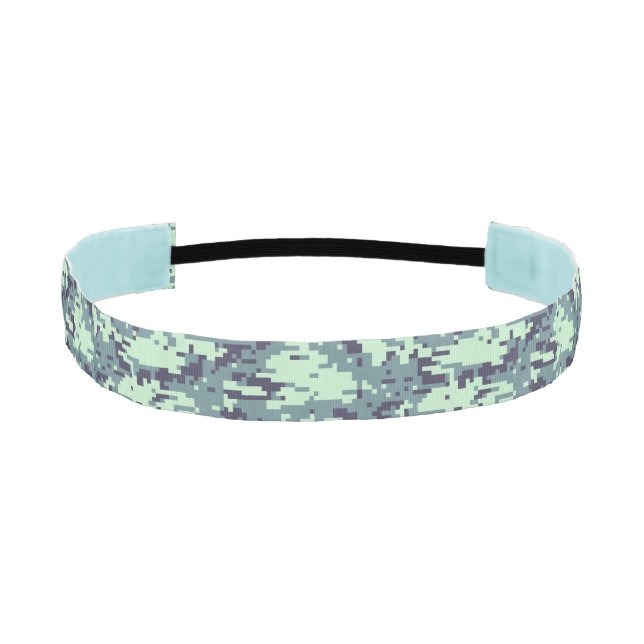 Arctic Digital Camo Pattern Athletic Headband (Front)
