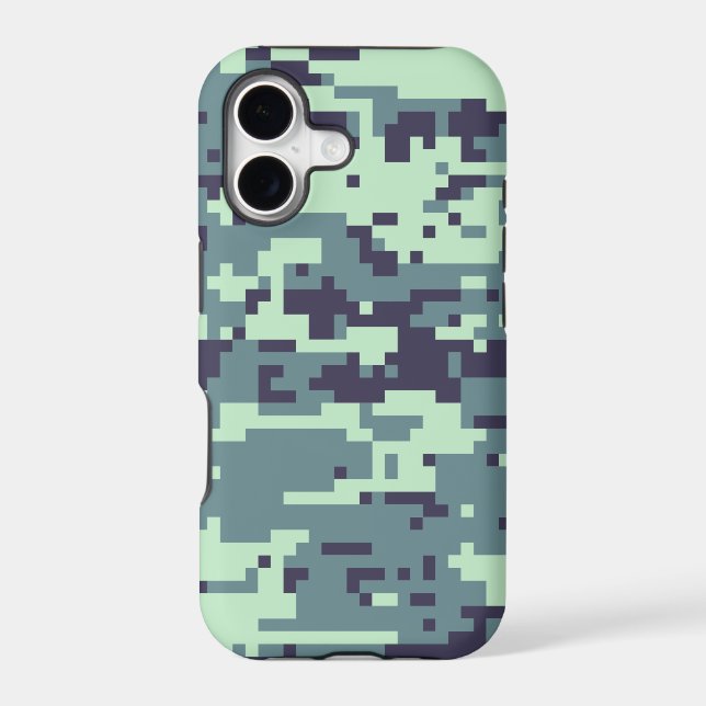 Arctic Digital Camo Pattern Iphone Case (Back)