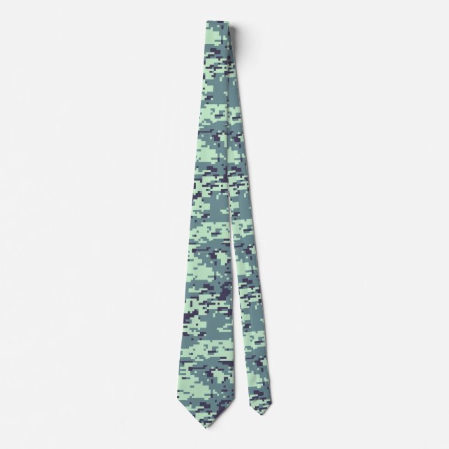 Arctic Digital Camo Pattern Neck Tie (Front)
