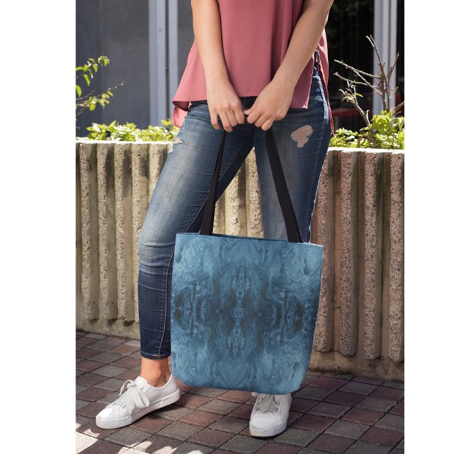 Arctic Elegance | Psychedelic Ice Crystalline Tote Bag (Creator Uploaded)