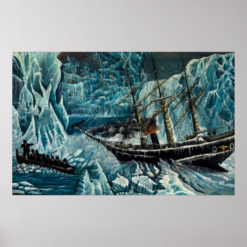 Arctic Expedition Disaster scene Reworked Poster