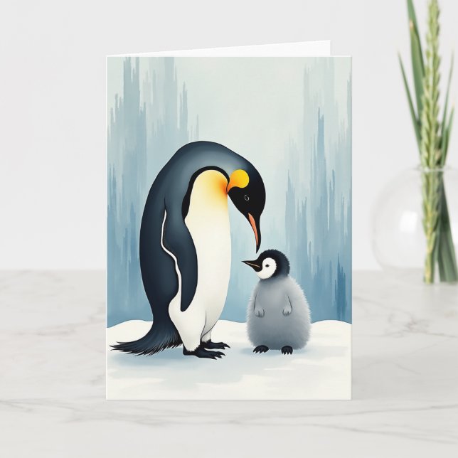 Arctic Fathers Day Scene Card (Front)