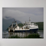 Arctic Fjord, Catcher/processor In Unalaska Bay Poster at Zazzle