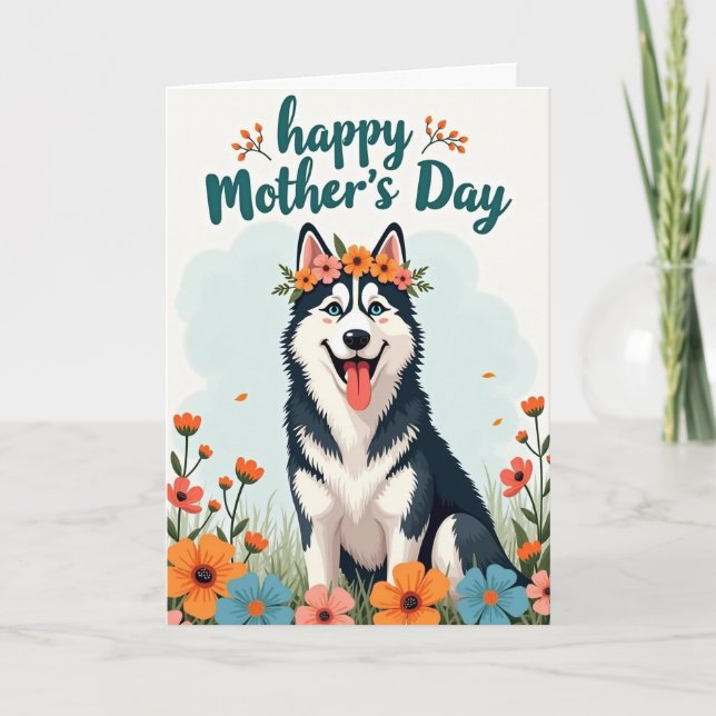 Arctic Floral Mothers Day Card (Front)