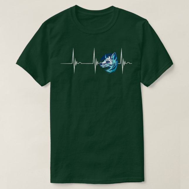 Arctic Fo Antarctica Arctic Fo Lover Heartbeat EKG T-Shirt (Design Front)