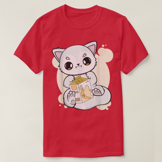 Arctic Fo Drinks Banana Milk Bubble Tea For Boba L T-Shirt (Design Front)