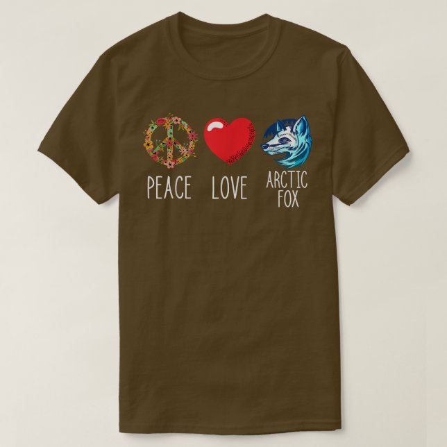Arctic Fo Landscape Love Peace Fo Heart Peace  T-Shirt (Design Front)