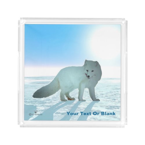 Arctic Fox Acrylic Tray