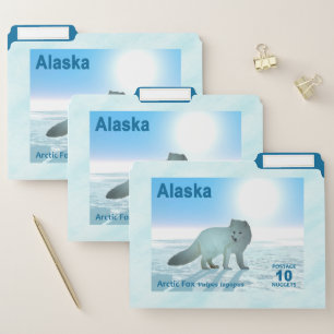 Arctic Fox - Alaska Postage File Folder