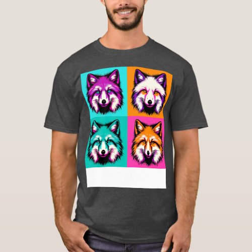 Arctic Fox Art Cool Trendy Wildlife T_Shirt