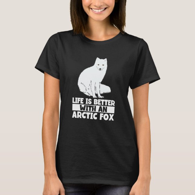 Arctic Fox Artic Animals Cute Artic Fox Pajamas  8 T-Shirt (Front)