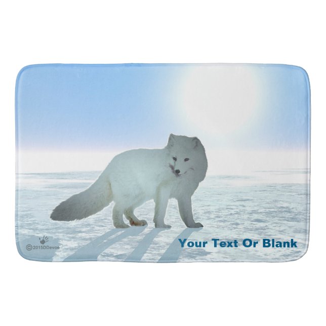 Arctic Fox Bath Mat (Front)
