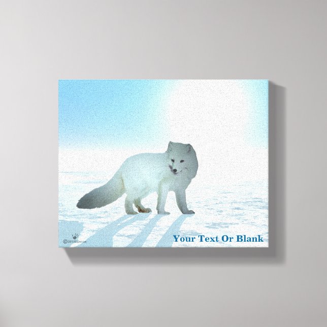 Arctic Fox Canvas Print (Front)