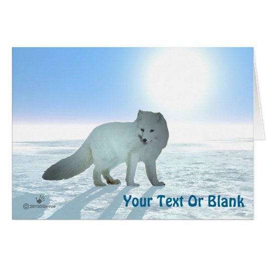 Arctic Fox Cards (Front Horizontal)