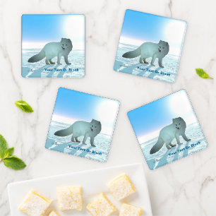 Arctic Fox Coaster Set