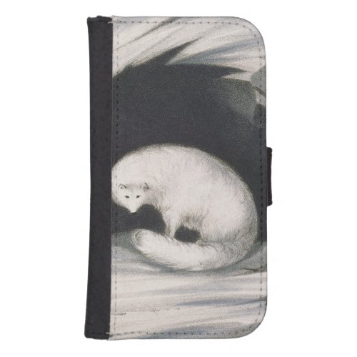Arctic Fox from Narrative of a Second Voyage in Samsung S4 Wallet Case