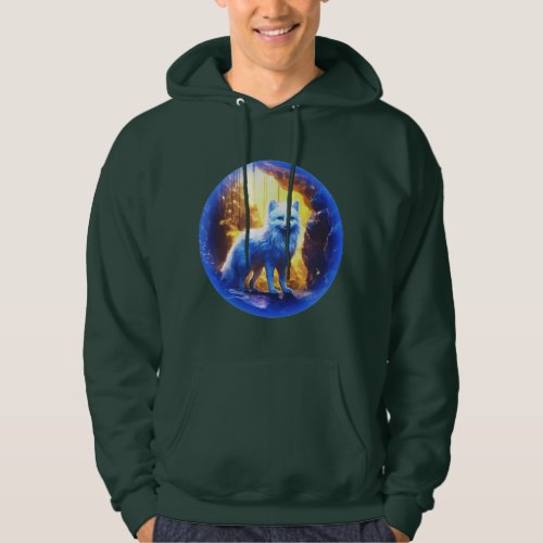 Arctic Fox Graphic Hooded Sweatshirt