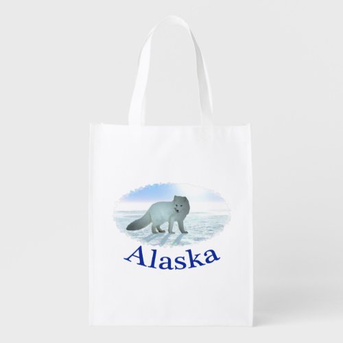 Arctic Fox Grocery Bag