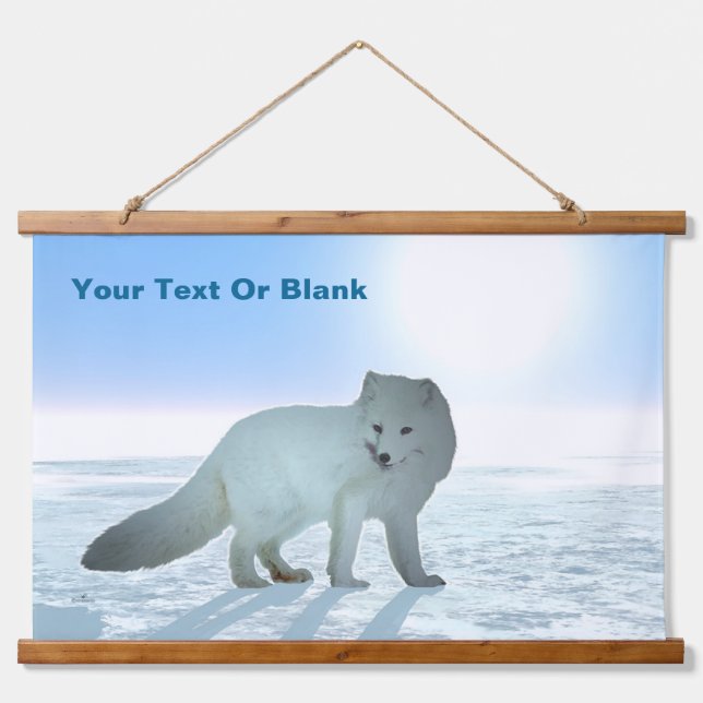Arctic Fox Hanging Tapestry (Front)