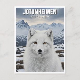 Arctic Fox in Jotunheimen National Park Norway Postcard