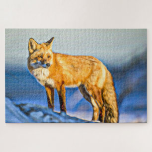 Arctic Fox in the Snow Jigsaw Puzzle