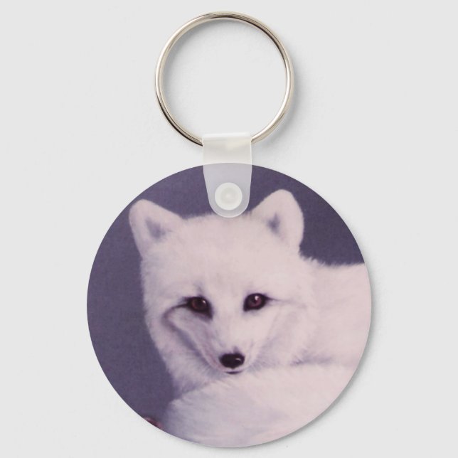Arctic Fox Keychain (Front)