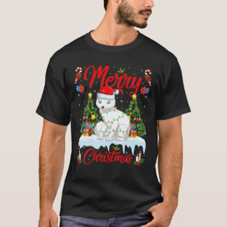 Arctic Fox Lover Xmas Lighting Santa Arctic Fox Ch T-Shirt