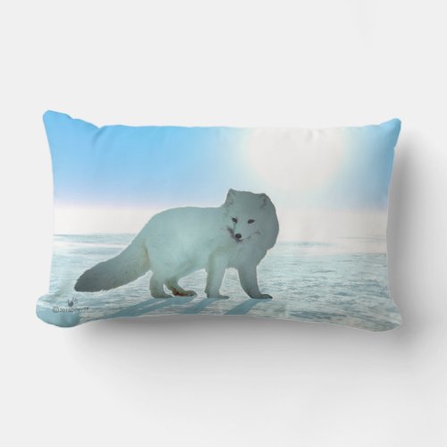Arctic Fox Lumbar Pillow
