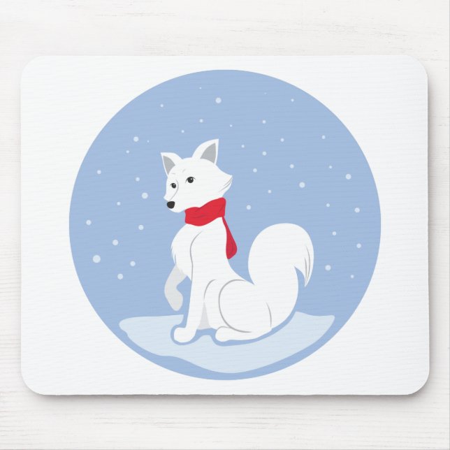 Arctic Fox Mouse Pad