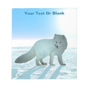 Arctic Fox Notepad
