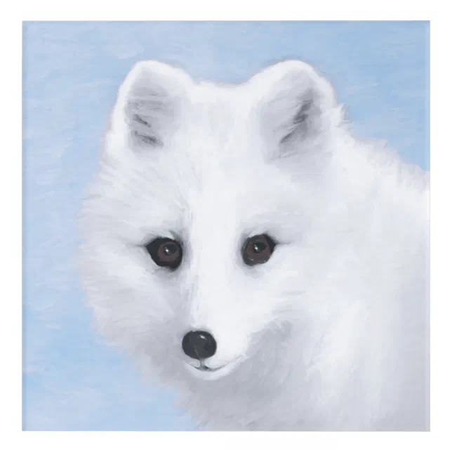 Arctic Fox Painting - Original Wildlife Art | Zazzle