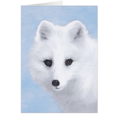 Arctic Fox Painting _ Original Wildlife Art