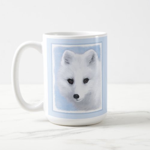 Arctic Fox Painting _ Original Wildlife Art Coffee Mug