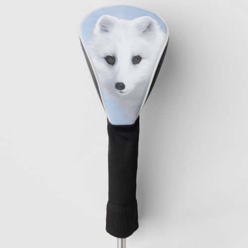 Arctic Fox Painting _ Original Wildlife Art Golf Head Cover