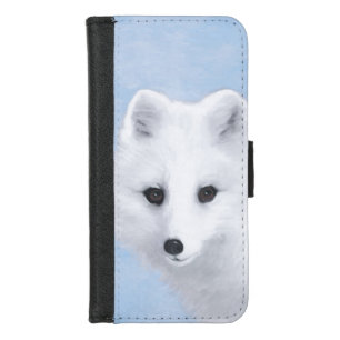 Arctic Fox Painting - Original Wildlife Art iPhone 8/7 Wallet Case