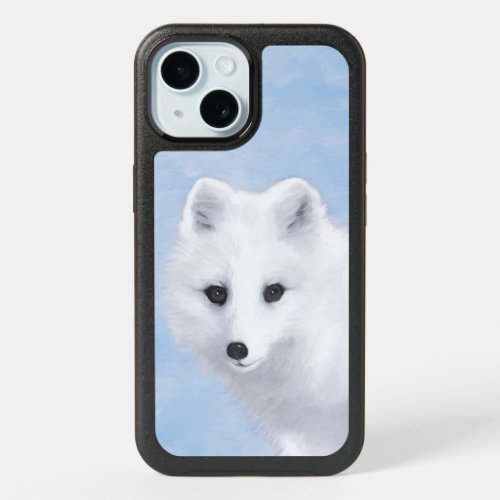 Arctic Fox Painting _ Original Wildlife Art OtterB iPhone 15 Case